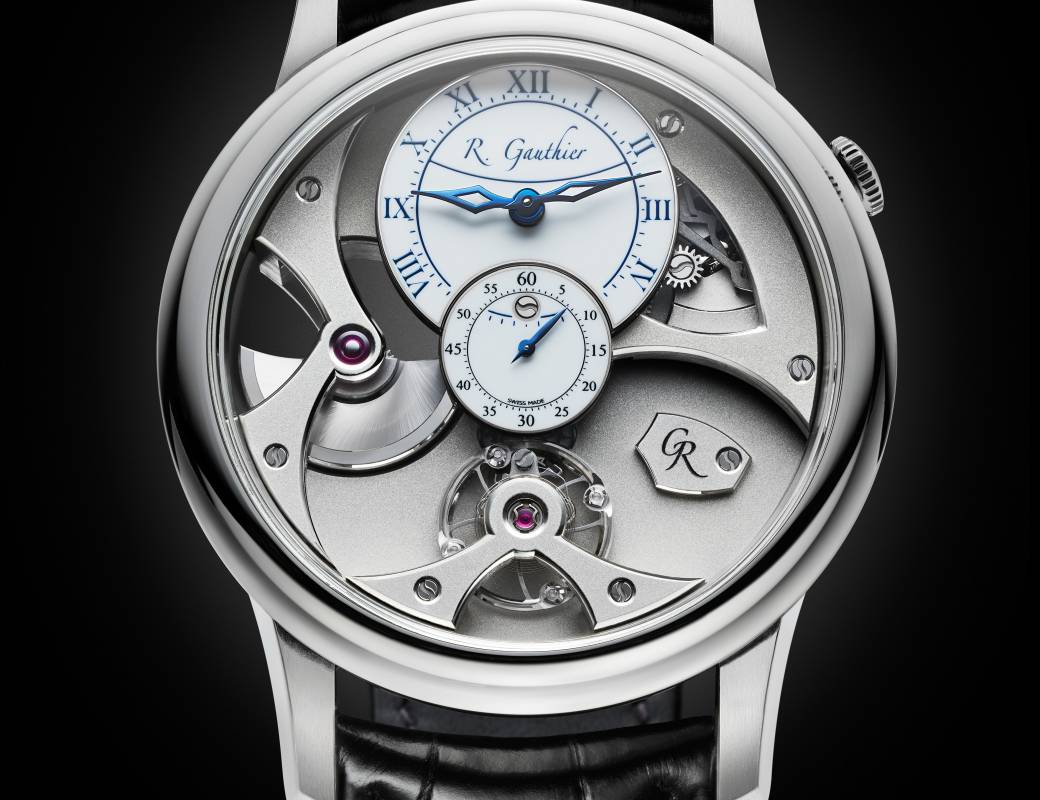 Romain Gauthier Insight Micro-Rotor platinum white enamel dial 1
