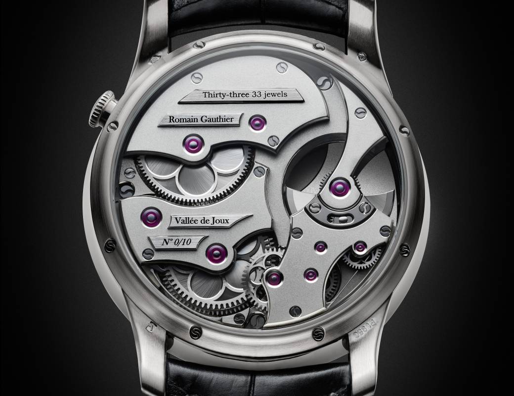 Romain Gauthier Insight Micro-Rotor platinum white enamel dial 2