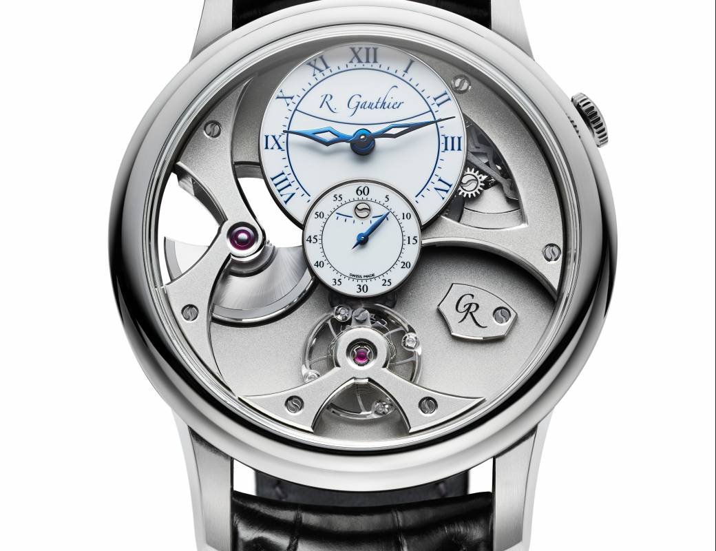 Romain Gauthier Insight Micro-Rotor platinum white enamel dial 3