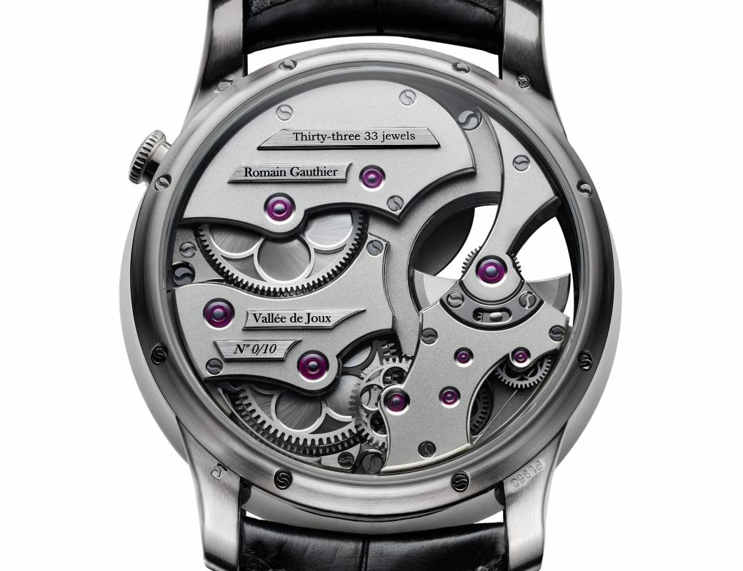 Romain Gauthier Insight Micro-Rotor platinum white enamel dial 4
