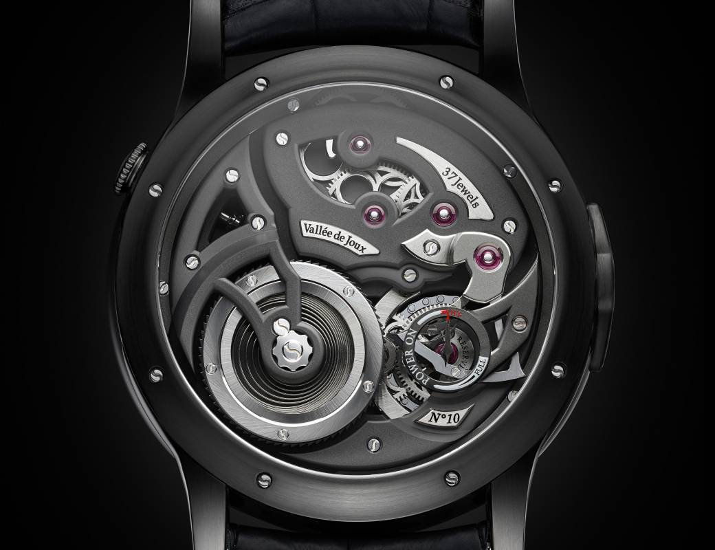 Romain Gauthier Logical One Black Titanium white enamel dial white accents 3