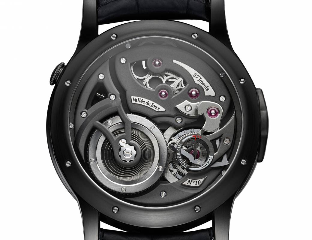 Romain Gauthier Logical One Black Titanium white enamel dial white accents 5