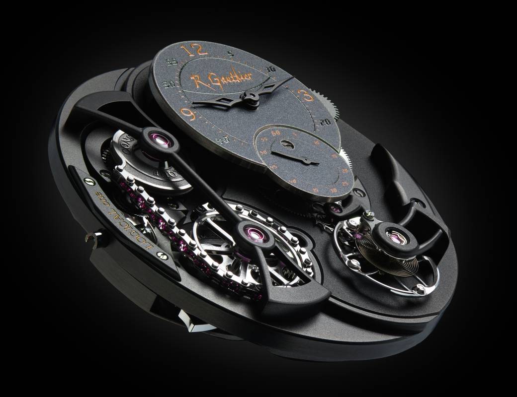 Romain Gauthier Logical One Enraged orange accents movement close-up 3