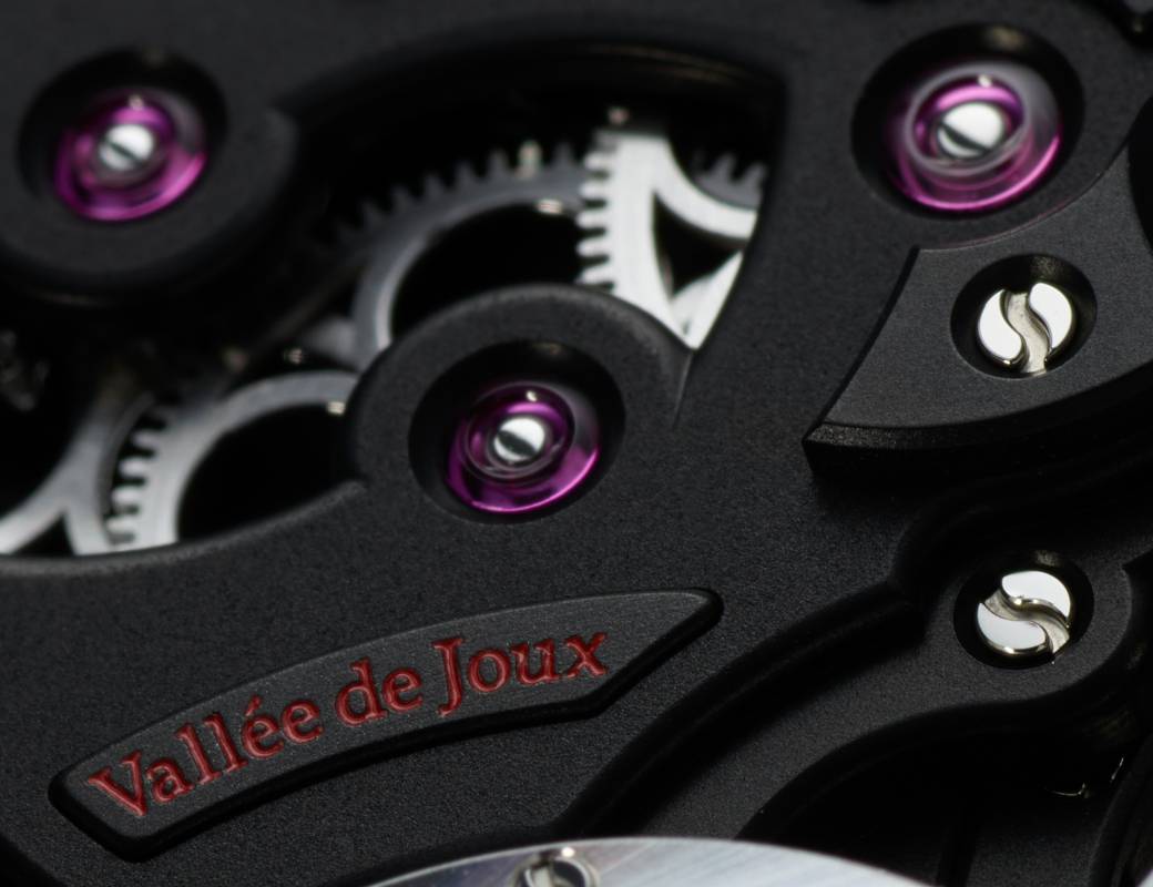 Romain Gauthier Logical One Enraged red accents movement close-up 8