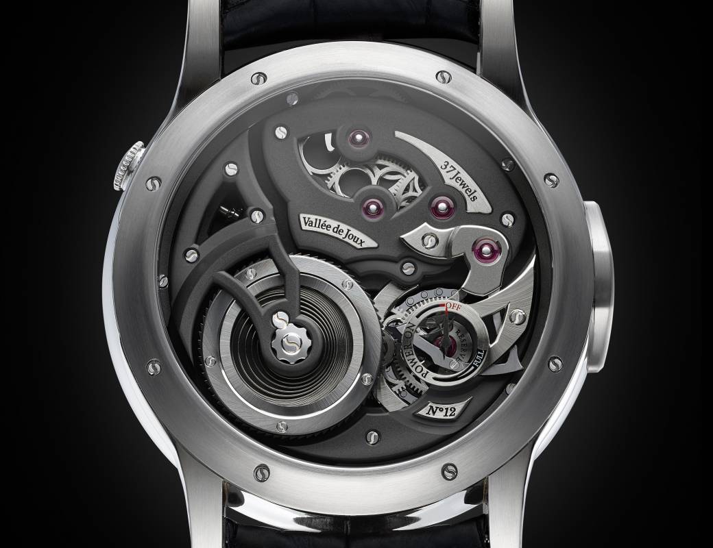 Romain Gauthier Logical One Natural Titanium white enamel dial 5