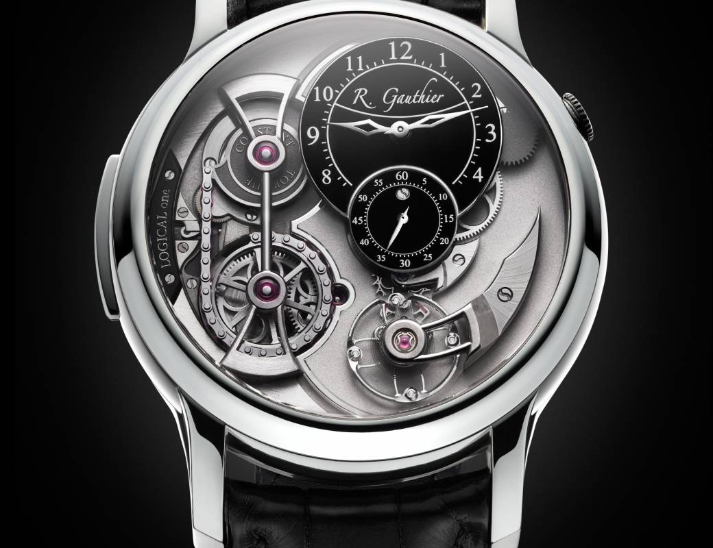 Romain Gauthier Logical One platinum black enamel dial 1