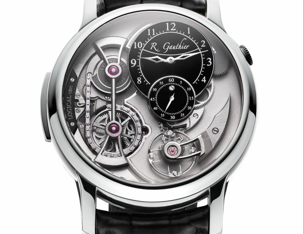 Romain Gauthier Logical One platinum black enamel dial 3
