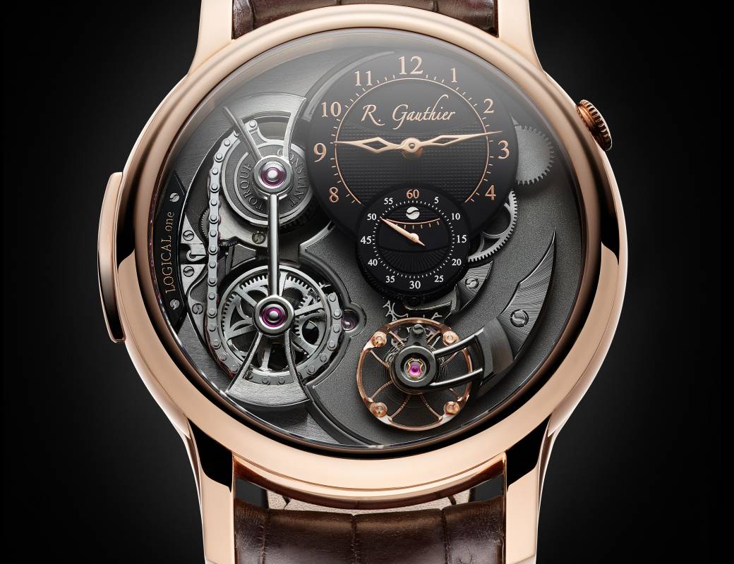 Romain Gauthier Logical One red gold clous de Paris dial 1