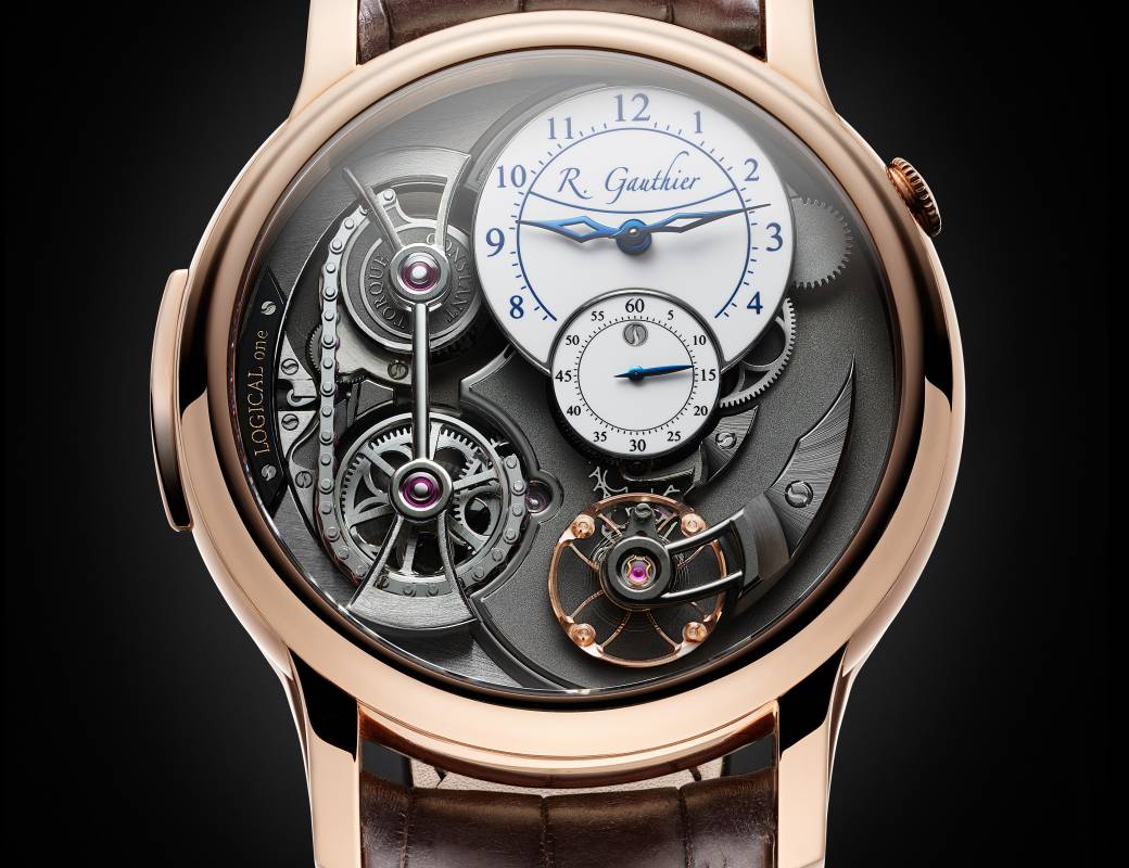 Romain Gauthier Logical One red gold white enamel dial 1