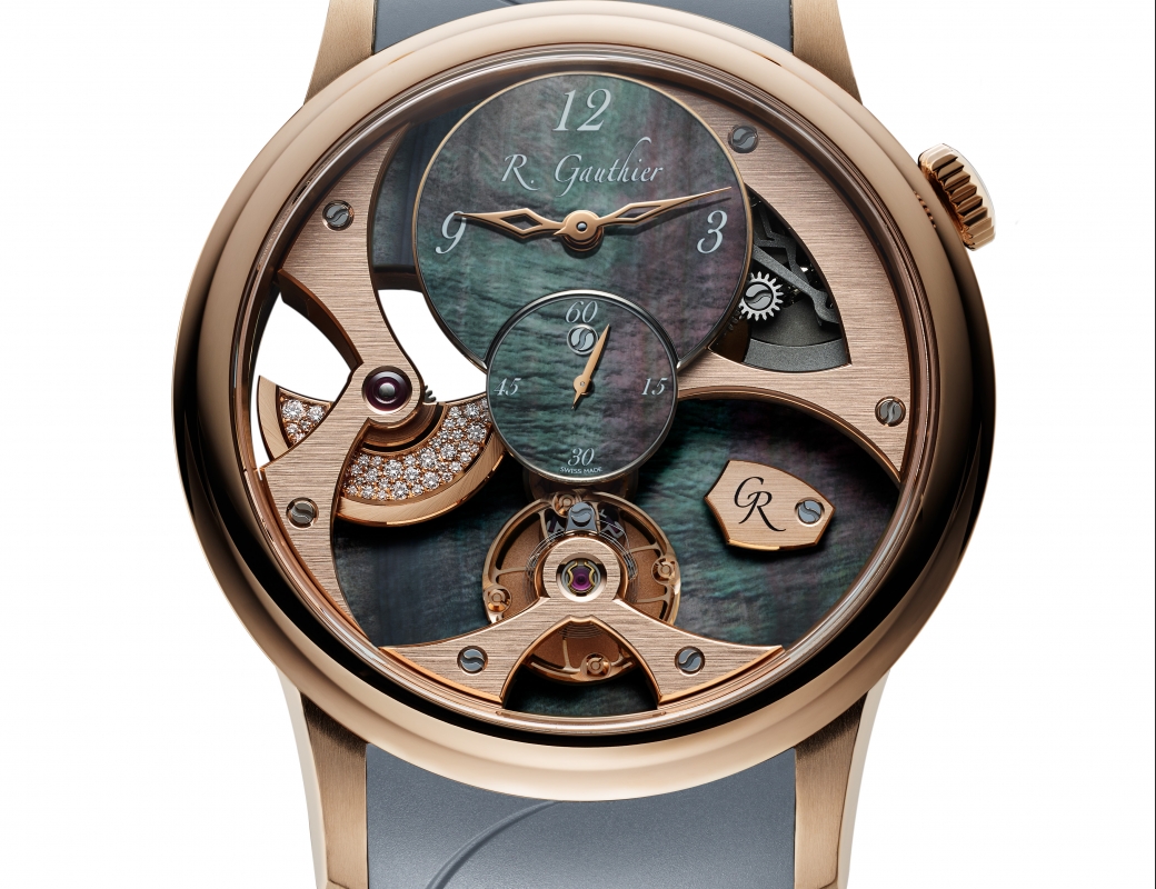 Romain_Gauthier_Insight_Micro-Rotor_Lady_red gold_black_dial_rubber_strap_3