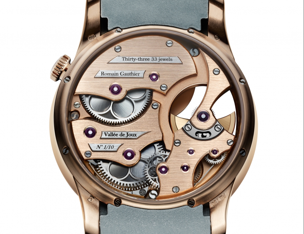 Romain_Gauthier_Insight_Micro-Rotor_Lady_red gold_black_dial_rubber_strap_4