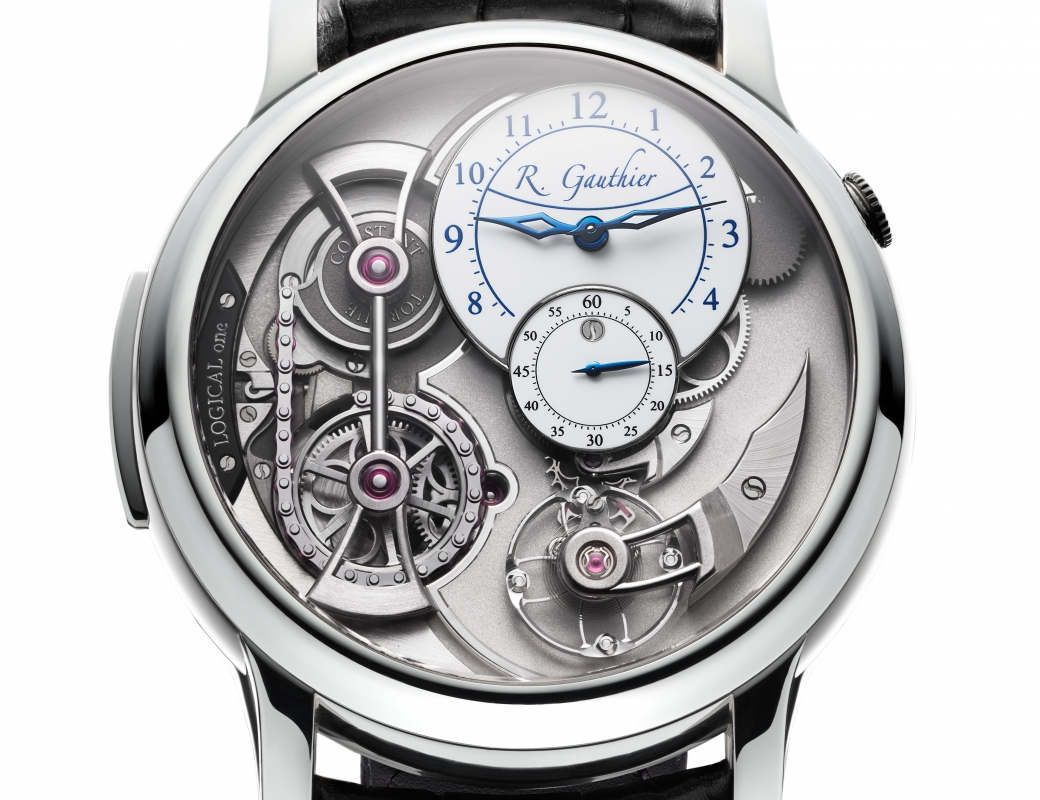 Romain Gauthier Logical One platinum white enamel dial 3