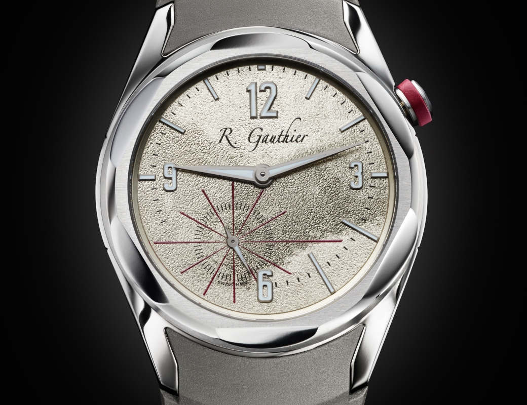 C by Romain Gauthier Titanium Edition Five with grey rubber strap, MON00542