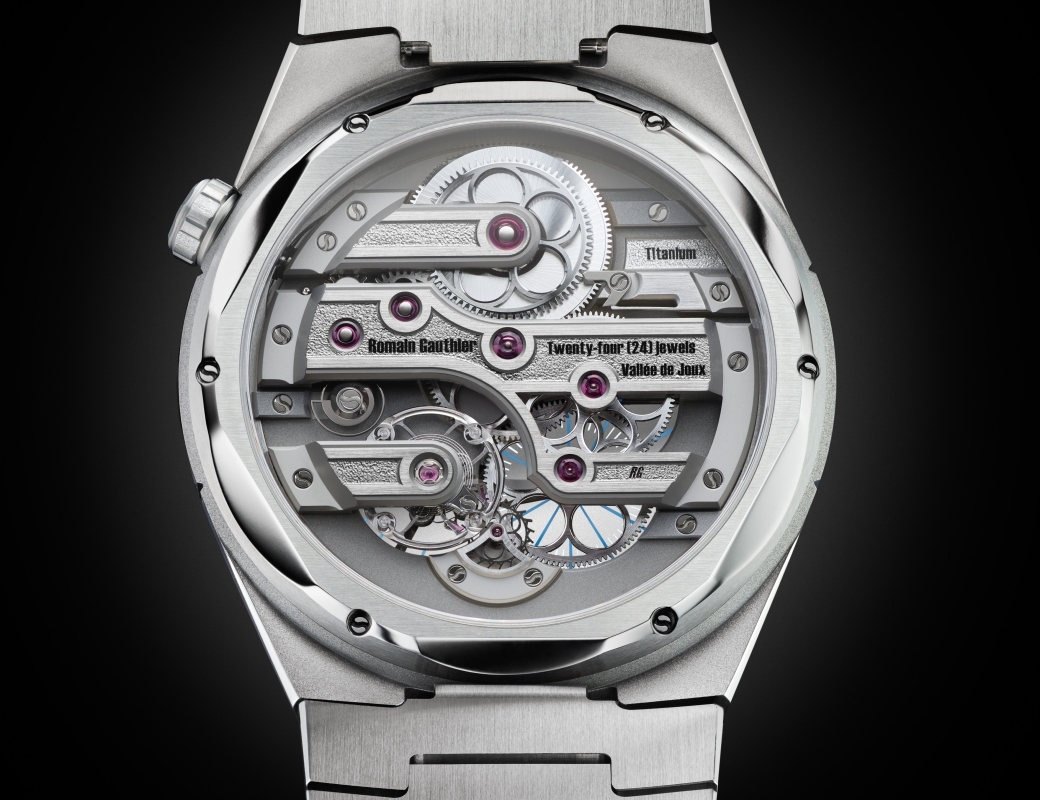 C by Romain Gauthier Titanium Edition Bracelet Openworked dial