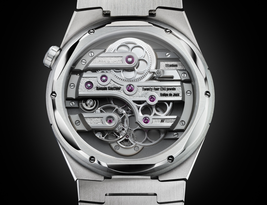 C by Romain Gauthier Titanium Edition Bracelet Black Dial