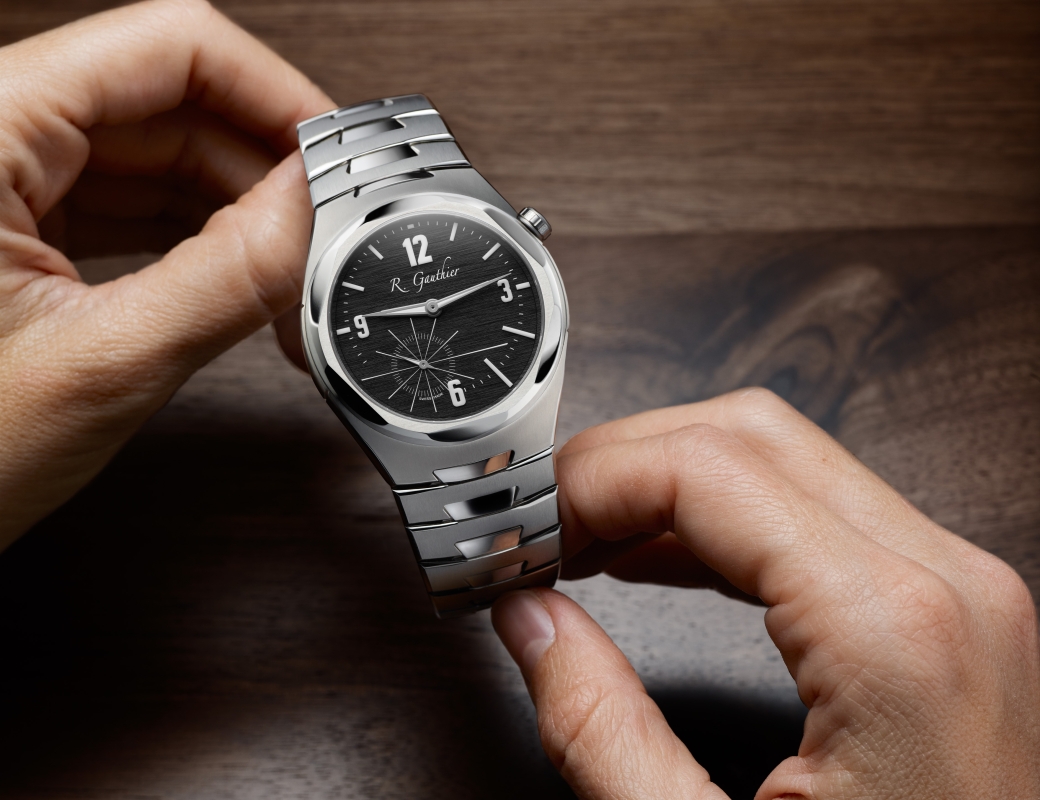 C by Romain Gauthier Titanium Edition Bracelet Black Dial