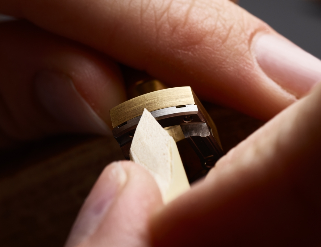 Craftmanship on C by Romain Gauthier Titanium Edition Bracelet - beveling