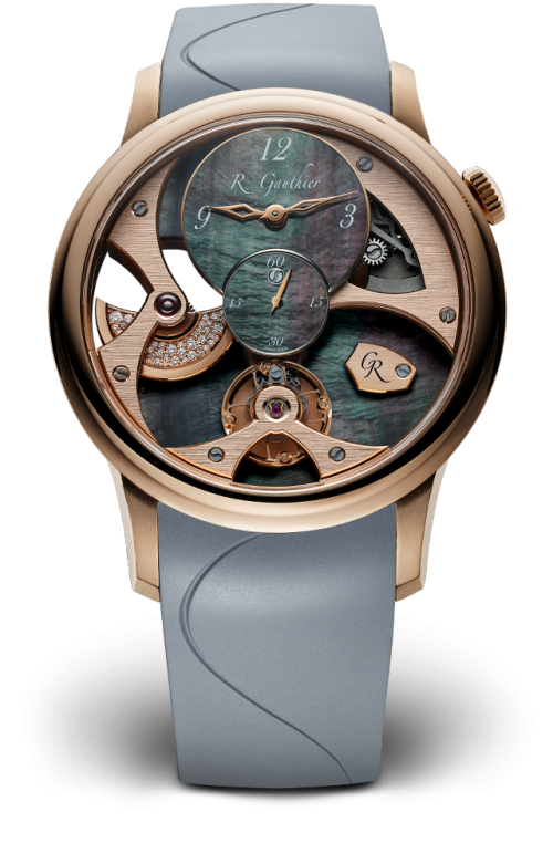 Black mother of pearl, Insight Micro-Rotor Lady, Heritage Collection, Romain Gauthier, MON00340